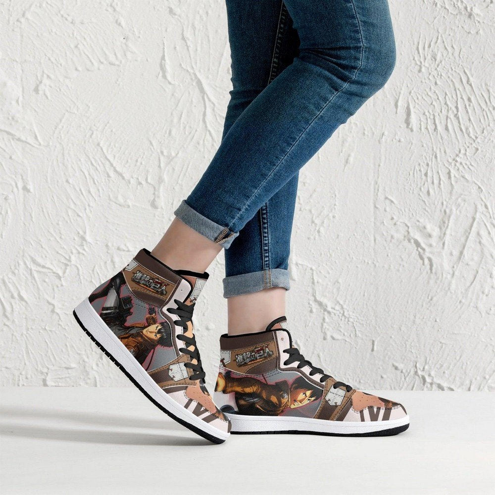 Bertholdt Hoover Training Corps Shingeki No Kyojin JD1 High Top Shoes