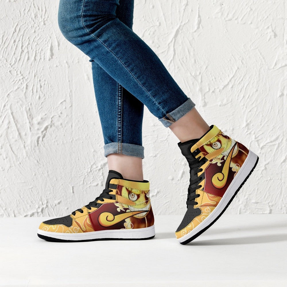 Sun God Luffy One Piece JD1 High Top Shoes