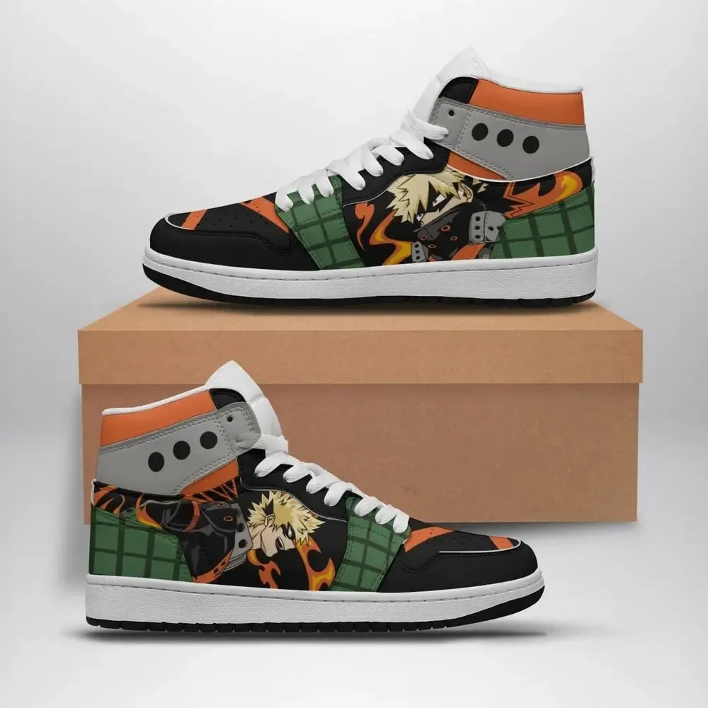 Bakugo Explosion My Hero Academia Special High Top Shoes