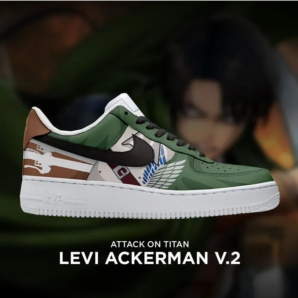 Levi Ackerman V.2 Attack on Titan Special Low Top Shoes